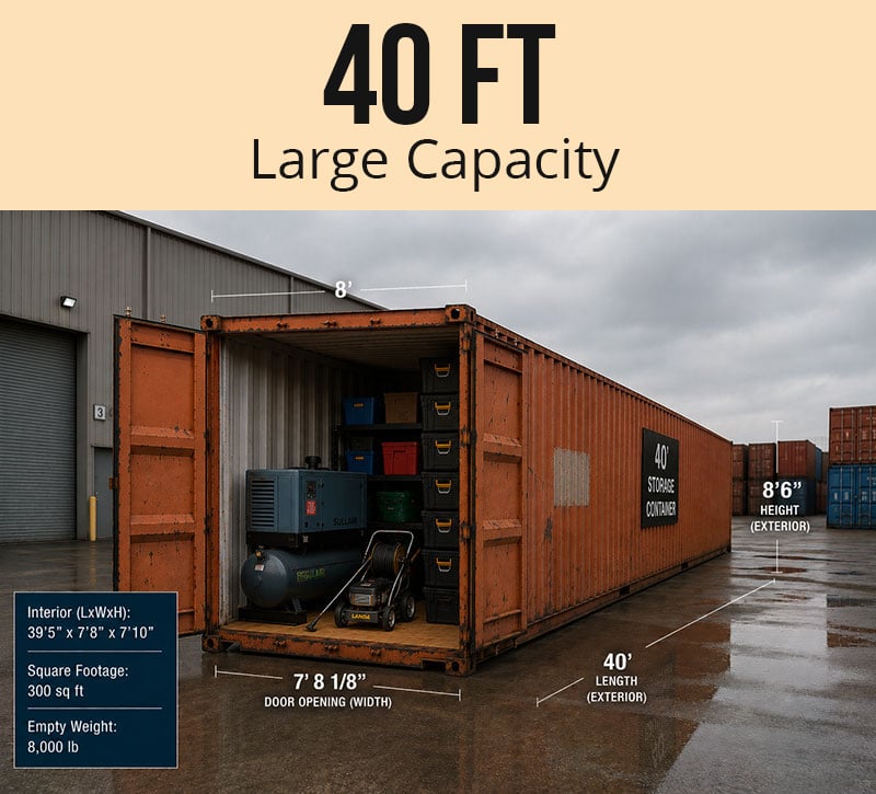 10' container